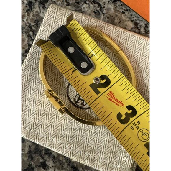 Hermes H Clic Bracelet Bangle Gold Tone / Black w/ Box & Dust Bag - TS 335929 - Picture 5 of 11